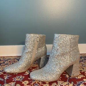 Silver Glitter Bootie by Circus (Sam Edelman)